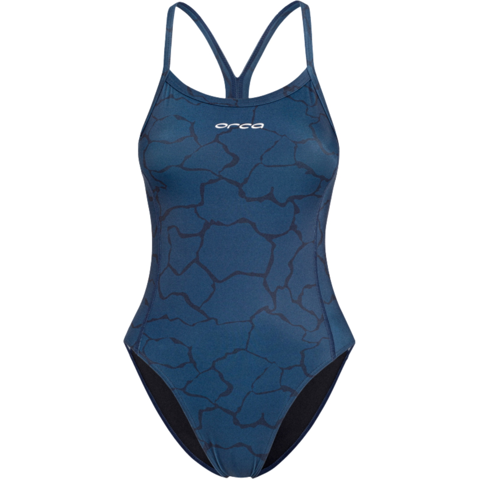 2026 Orca Womens Core One Piece Thin Strap Swimsuit MS53 - Blue